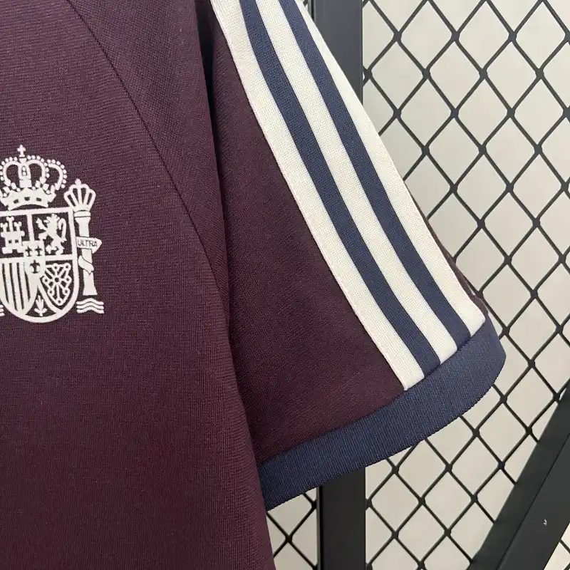 Spain Euro Retro Style Brown Soccer retro kit