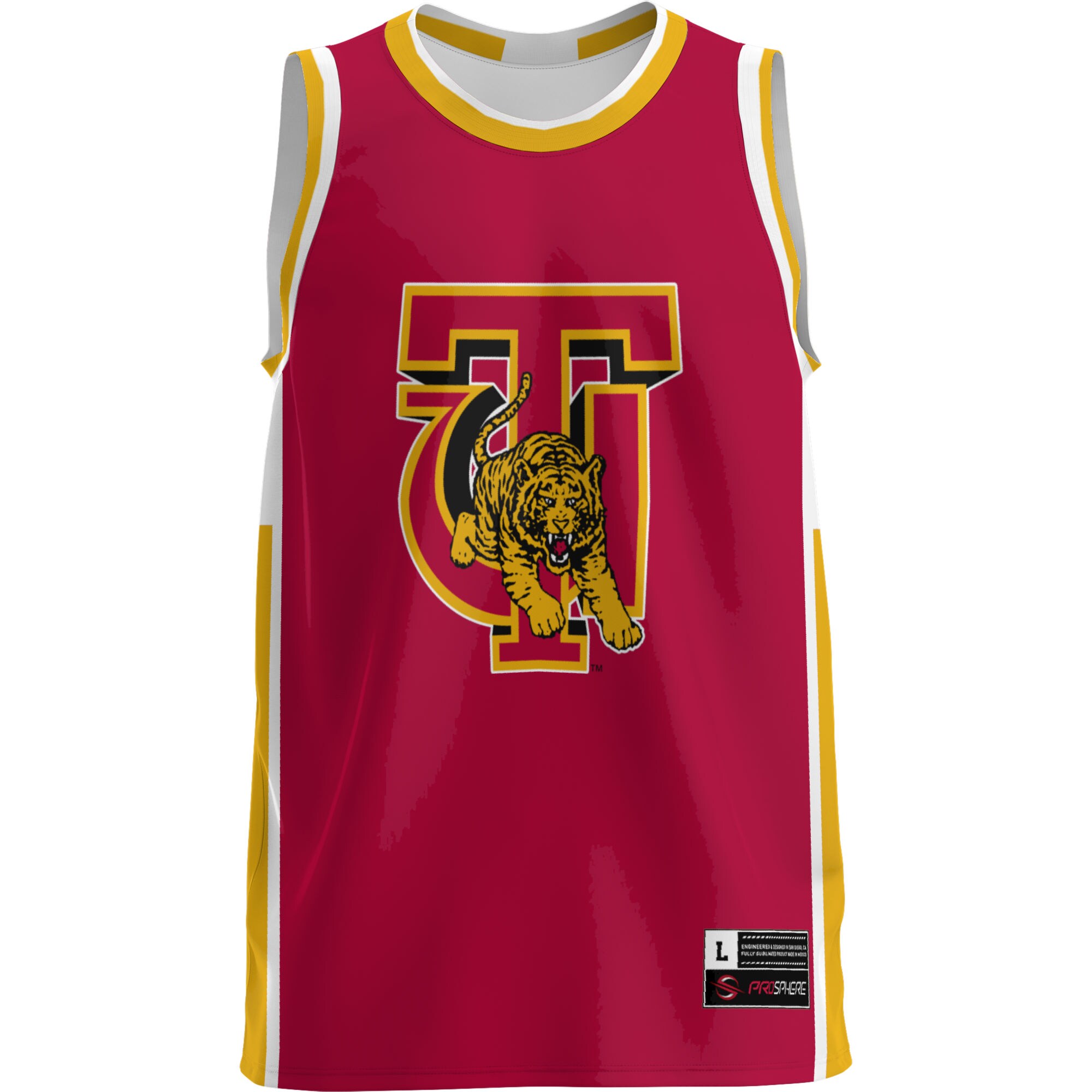 [NJP] Tuskegee Golden Tigers GameDay Greats Lightweight Basketball Jersey - Crimson