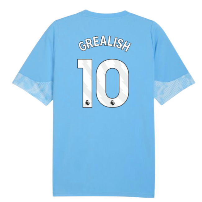 2025-2026 Man City Training Jersey (Light Blue) (Grealish 10)