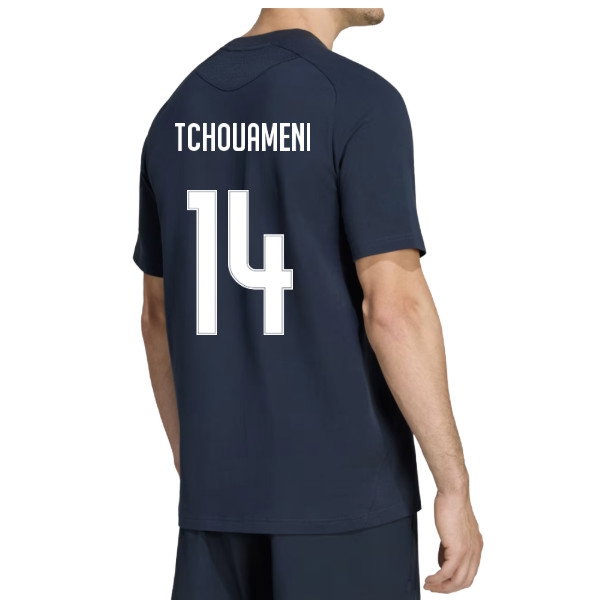 [DDJ] 2026 2027 Real Madrid Tiro Travel Tee Uniform (Navy) (Tchouameni 14)