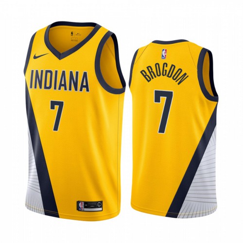 Pacers Yellow Indiana Pacers #7 Nike Jersey - On Sale Basketball Jersey