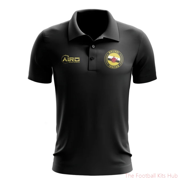 Men Brunei Football Polo Shirt (Black)