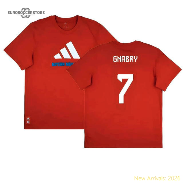 Match-Day 2025-2026 Bayern Munich Seasonal Graphic Tee (Red) (Gnabry