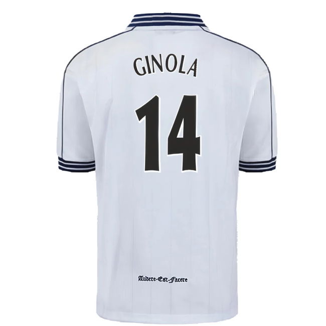 Tottenham Home Football Shirt 1997-19 - Ginola 14 L M S