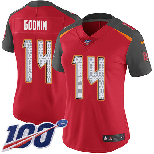 NFL T B Buccaneers #14 Chris Godwin Red Limited Jersey -v8