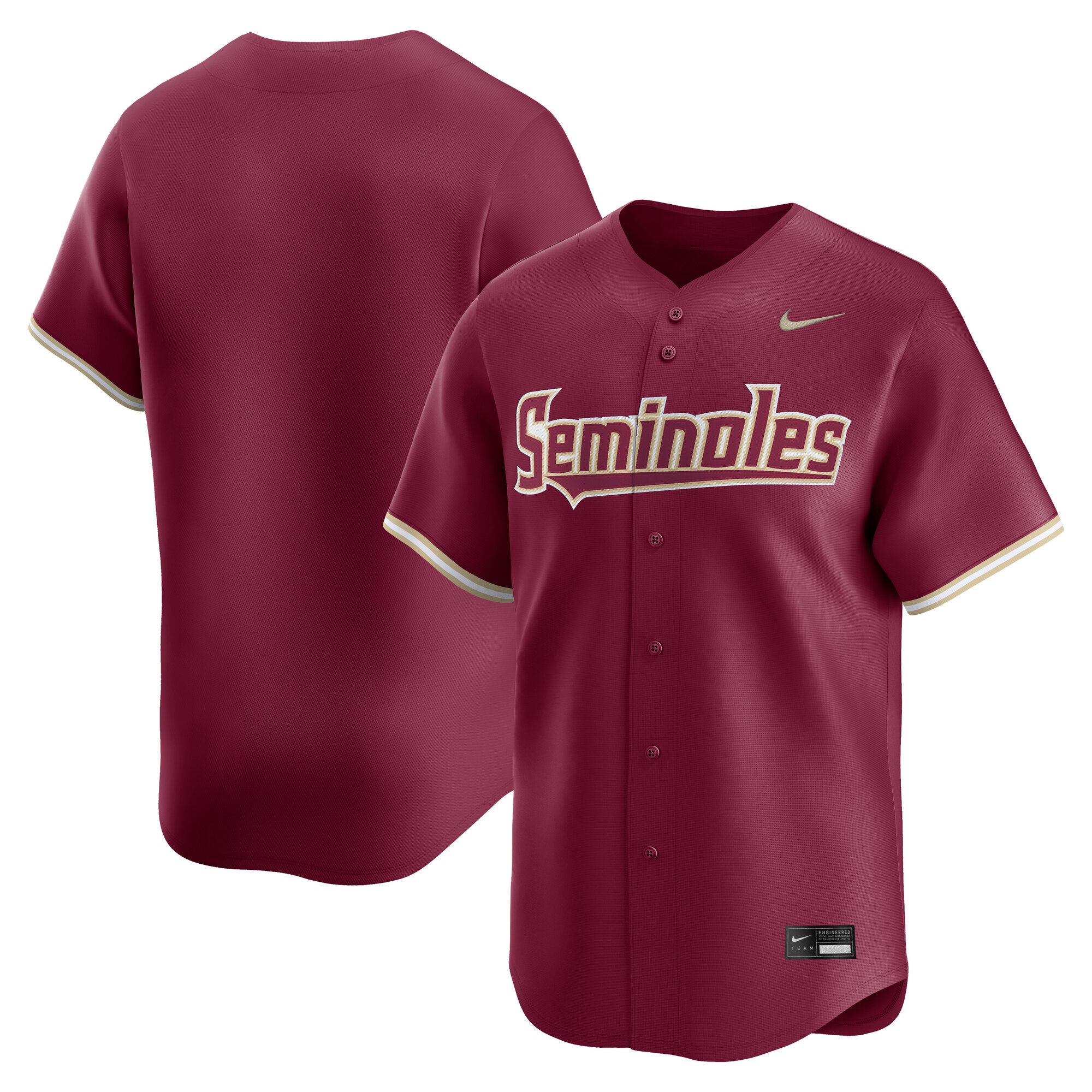 [NJP] Women's Florida State Seminoles Baseball Limited Jersey - Garnet