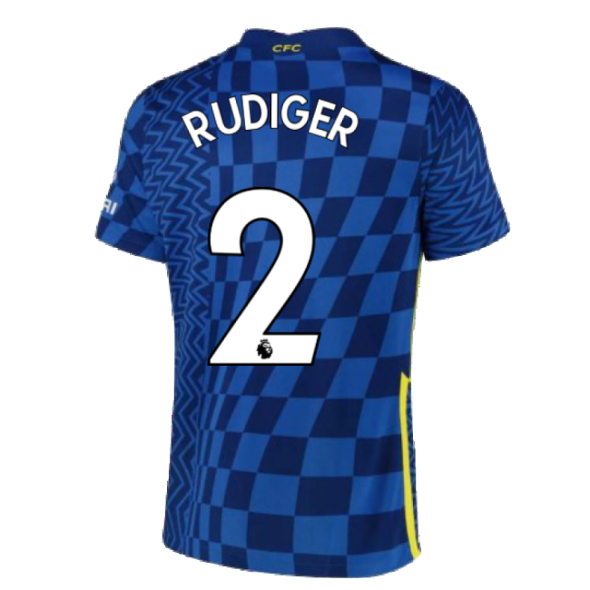 Supporter Grade Chelsea Home Replica Jersey (Adults) (RUDIGER 2)