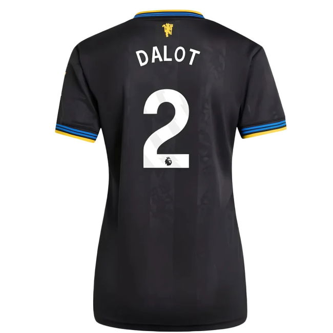 Man Utd Third Football Shirt 2025-20 Season Dalot 2 L M Women S