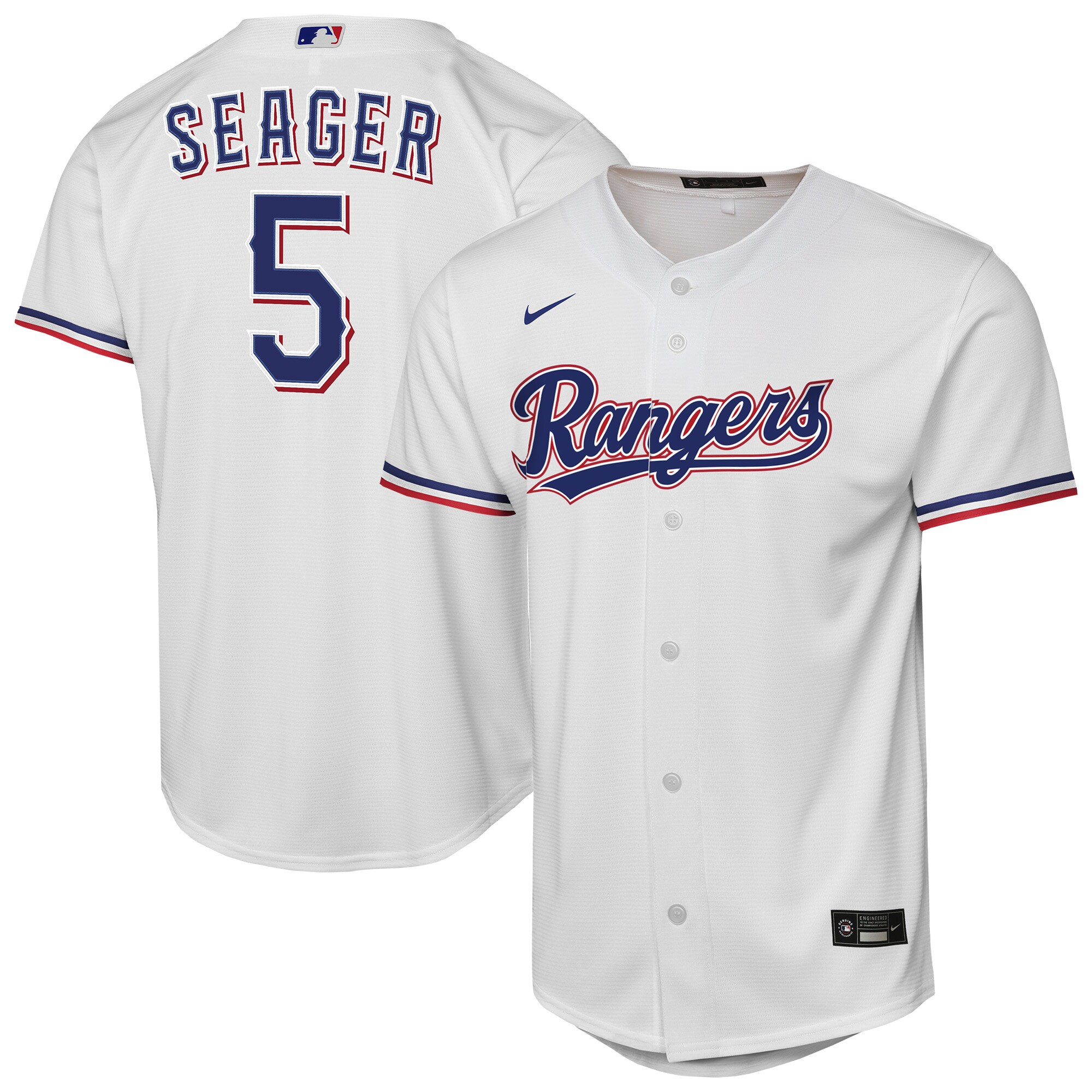 [LK] Corey Seager Texas Rangers Youth Home Replica Player Jersey - White