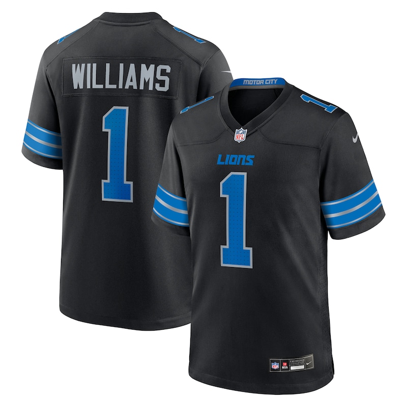 None Jameson Williams Detroit Lions Powerhouse Team Replica Jersey
