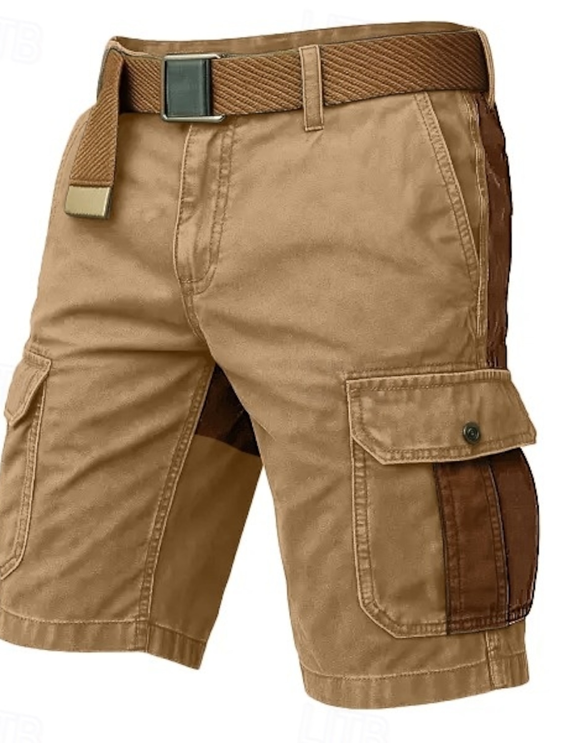 Men's Cargo Shorts Outdoor Casual Hiking Patchwork Multi Pocket