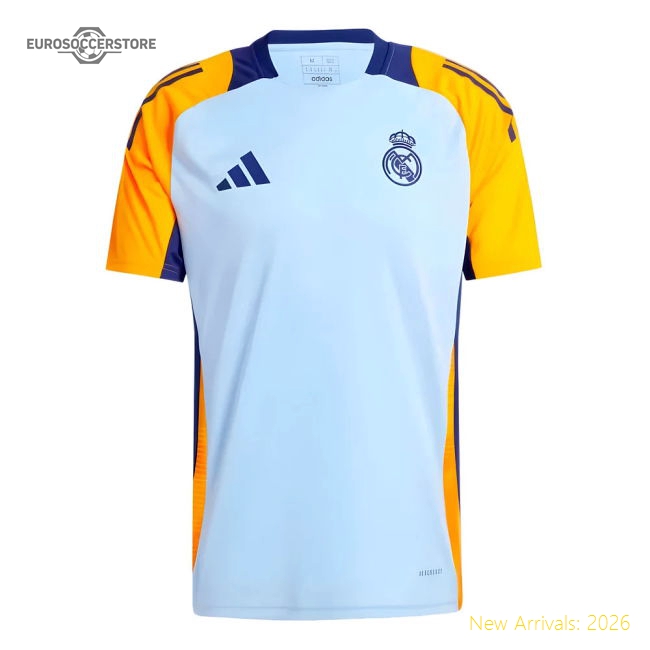 2024-2025 Real Madrid Training Shirt (glow Blue) - Great Value