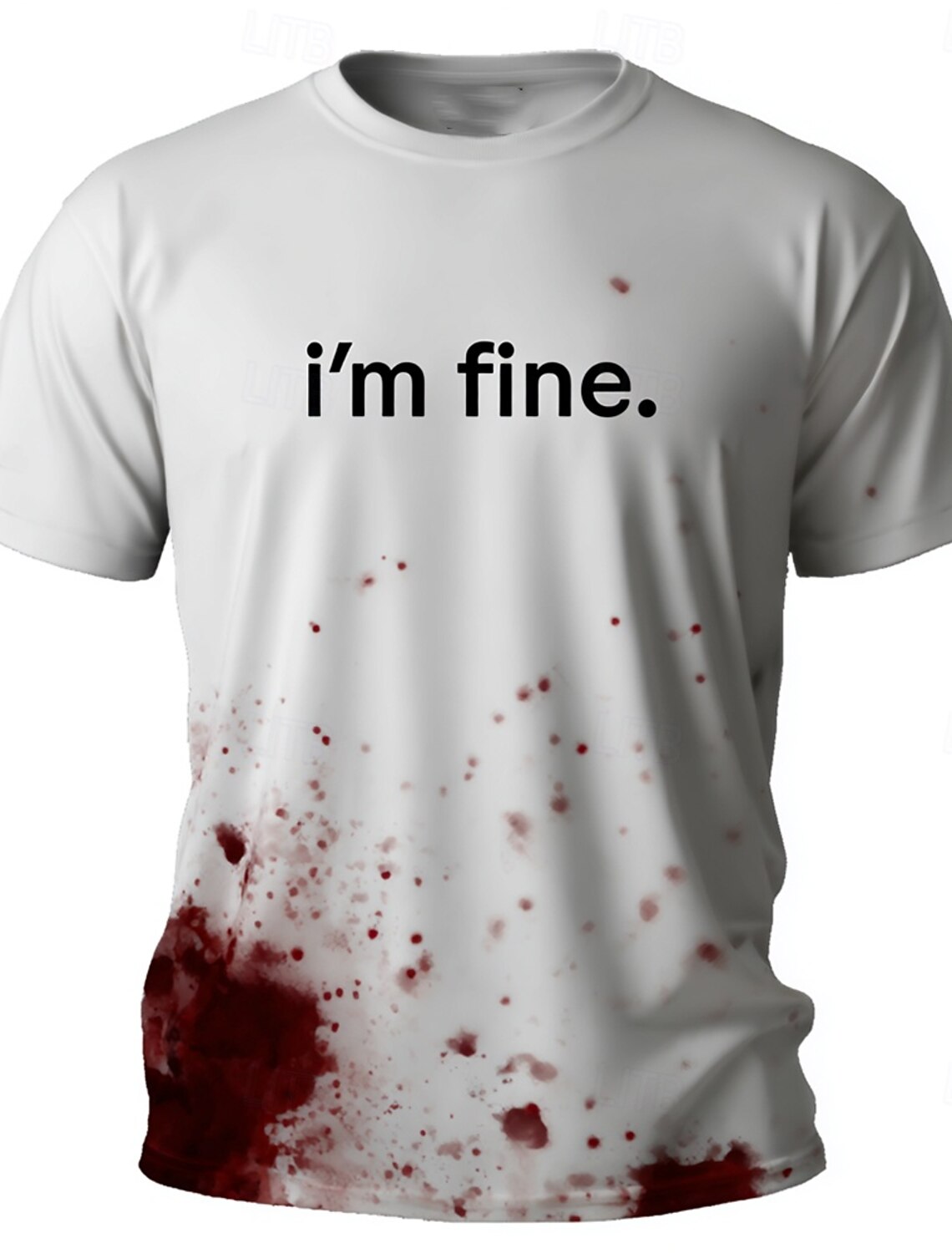 Vintage Washed Cotton Blend T Shirt Shut Up Liver Youre Fine