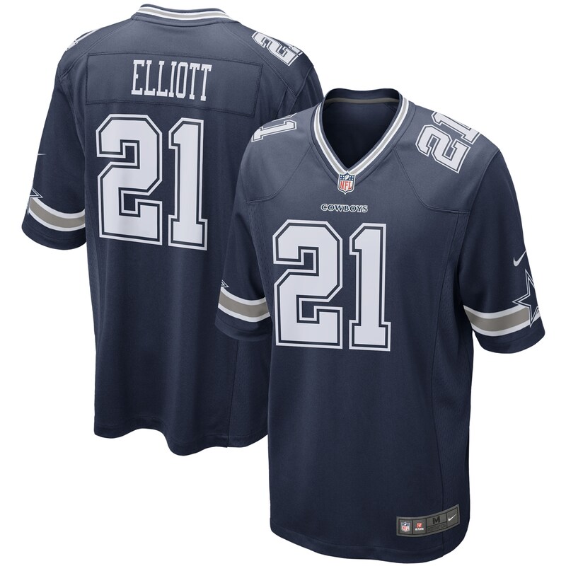 None Ezekiel Elliott DAL Cowboys Championship Premium Material Jersey