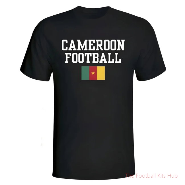 Men Cameroon Football T-Shirt - Black