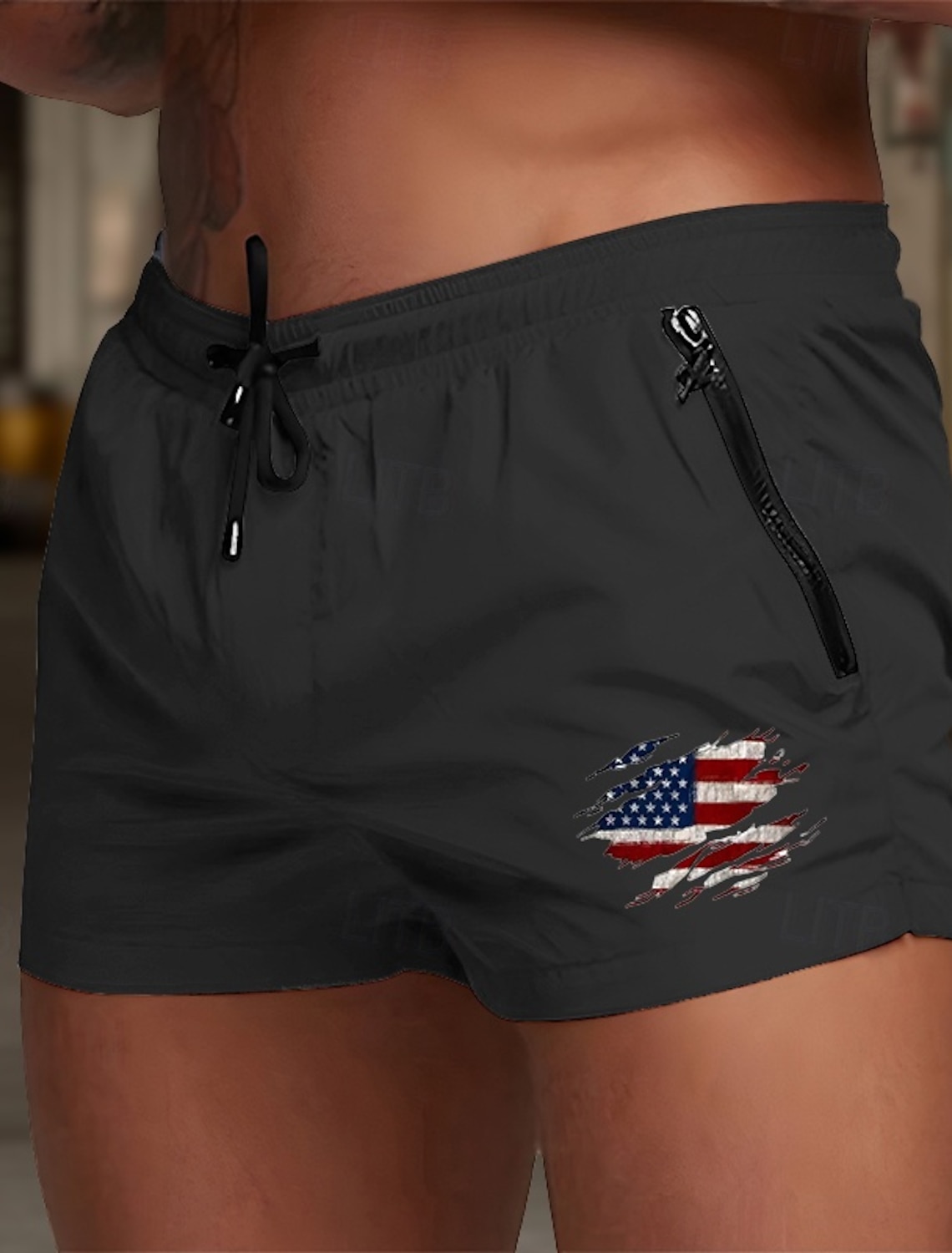 Men's Board Shorts Swim Shorts Swim Trunks Drawstring with Mesh lining Elastic Waist Coconut Tree Comfort Quick Dry Short Holiday Beach Weekend Fashion Casual Black White Micro-elastic