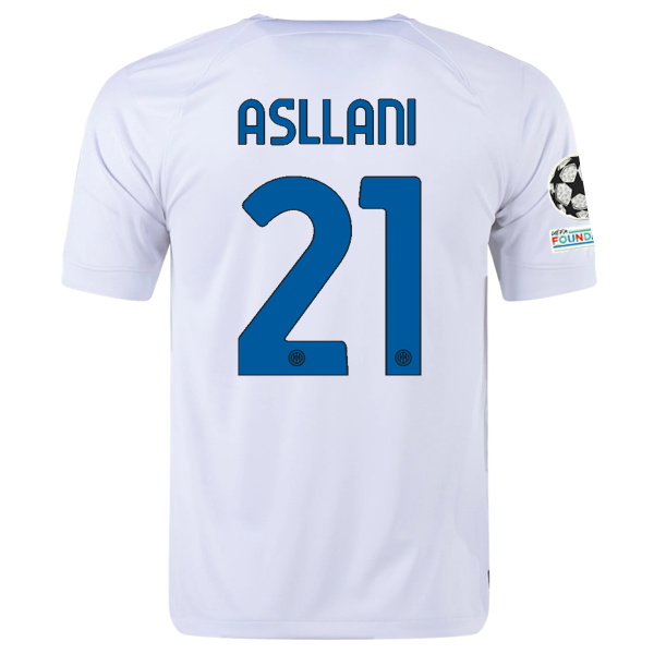 Inter Milan Asllani 2023-2024 UCL Away Jersey – Authentic Shirt