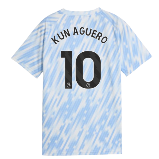 Game Replica Man City Home Replica Jersey (Kids) (Kun Aguero 10)