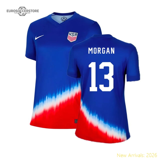 2024-2025 Usa Away Fan Version Ladies Shirt Soccer Wear