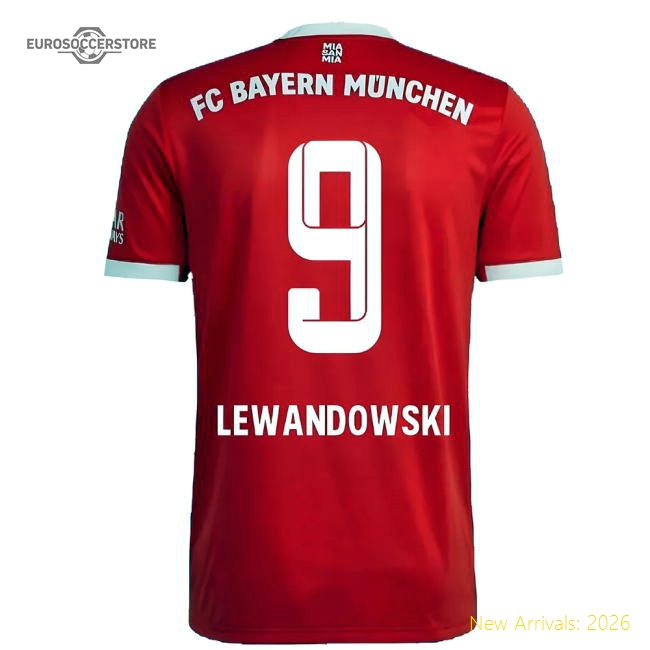 Genuine 2022-2023 Bayern Munich Home Shirt (Kids) (Lewandowski 9)