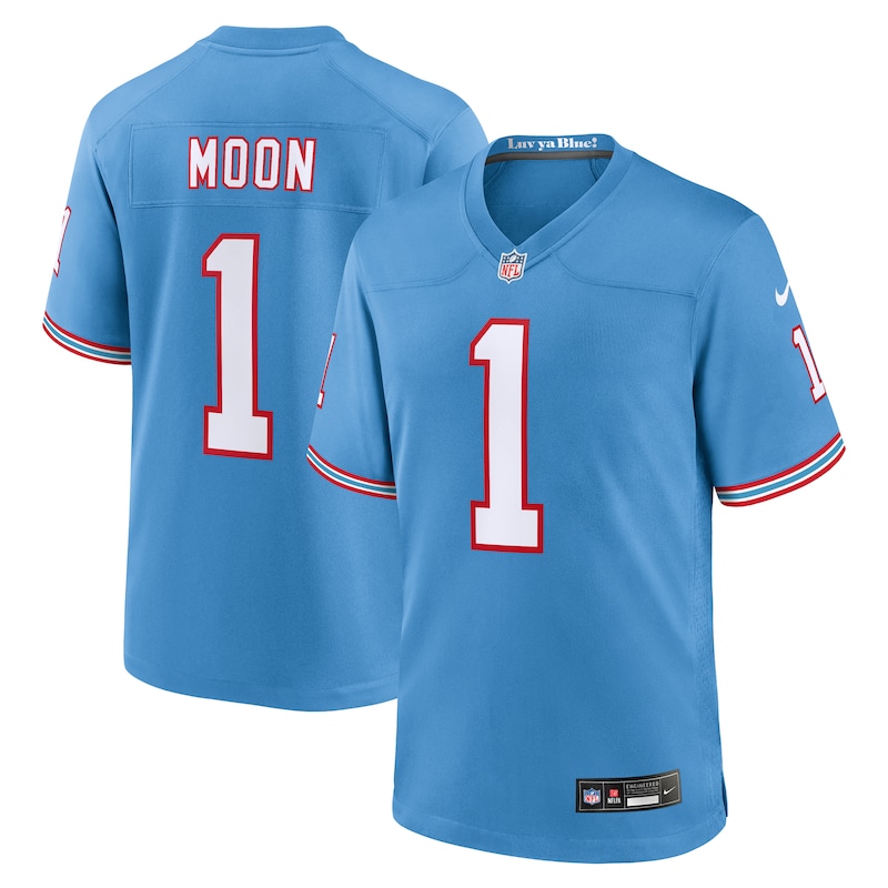 None Warren Moon TEN Titans Elite Authentic Jersey for NFL Fans