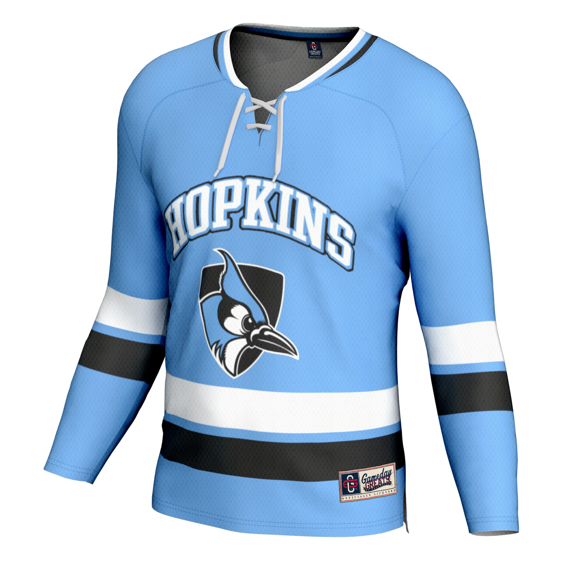 [DDG] Johns Hopkins Blue Jays GameDay Greats Spirit Hockey Jersey - Light Blue