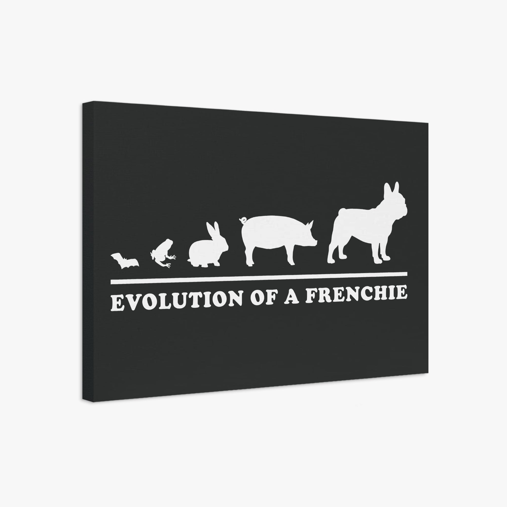 Street-Ready Elaine - Adorable Frenchie Canvas Wall Art for Street Style