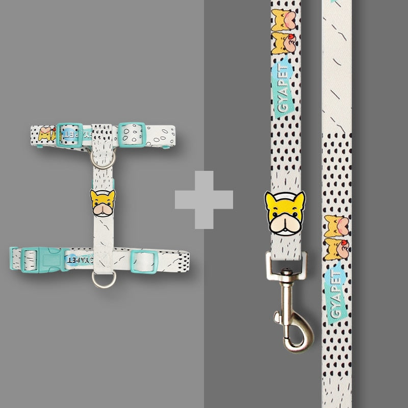 No Pull Fashion Harness And Leash Set (ws0423) Winter Wear | Comfort Fit