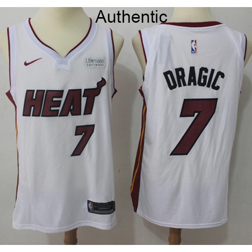 White MIA Miami Heat #7 Nike Jersey Game Day Wear NBA Fan Apparel
