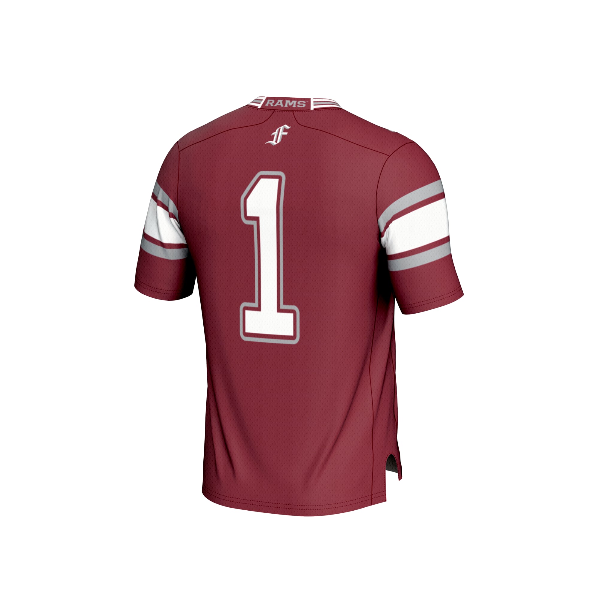 Unisex Maroon #1 Fordham Rams Lightweight Collegiate Football Fashion Jersey