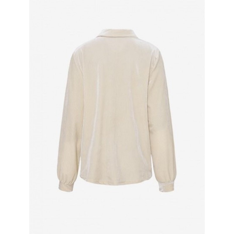 Shiny Velvet Button Down Shirt DV6567