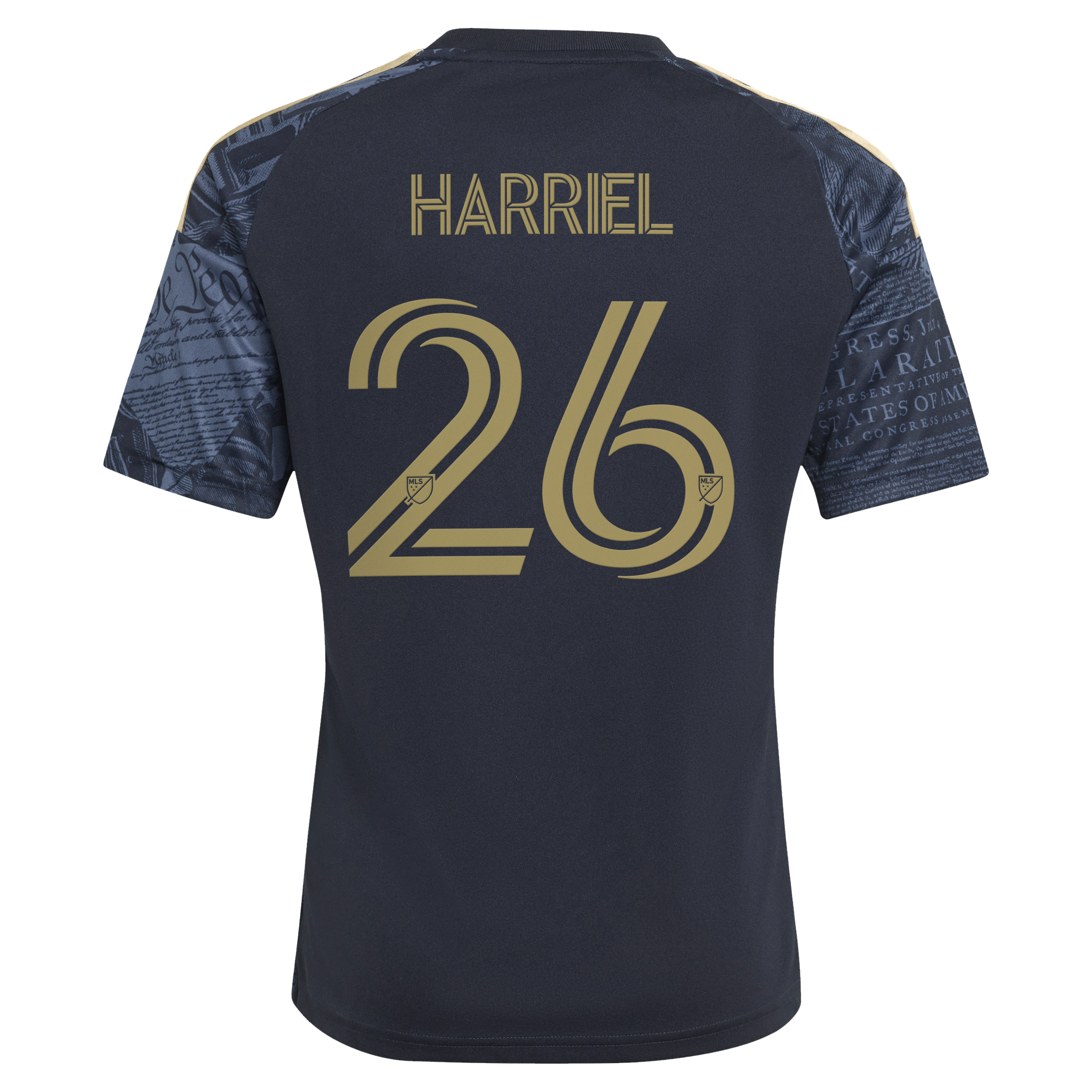 [JED] Nathan Harriel Philadelphia Union Youth 2026 1776 Kit Replica Jersey - Navy