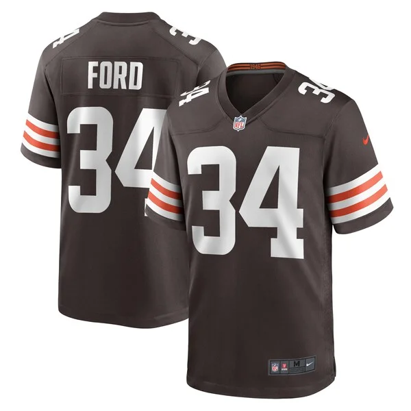 Performance None Game Jersey - Premium Brown NFL Fan Jersey | Game ...