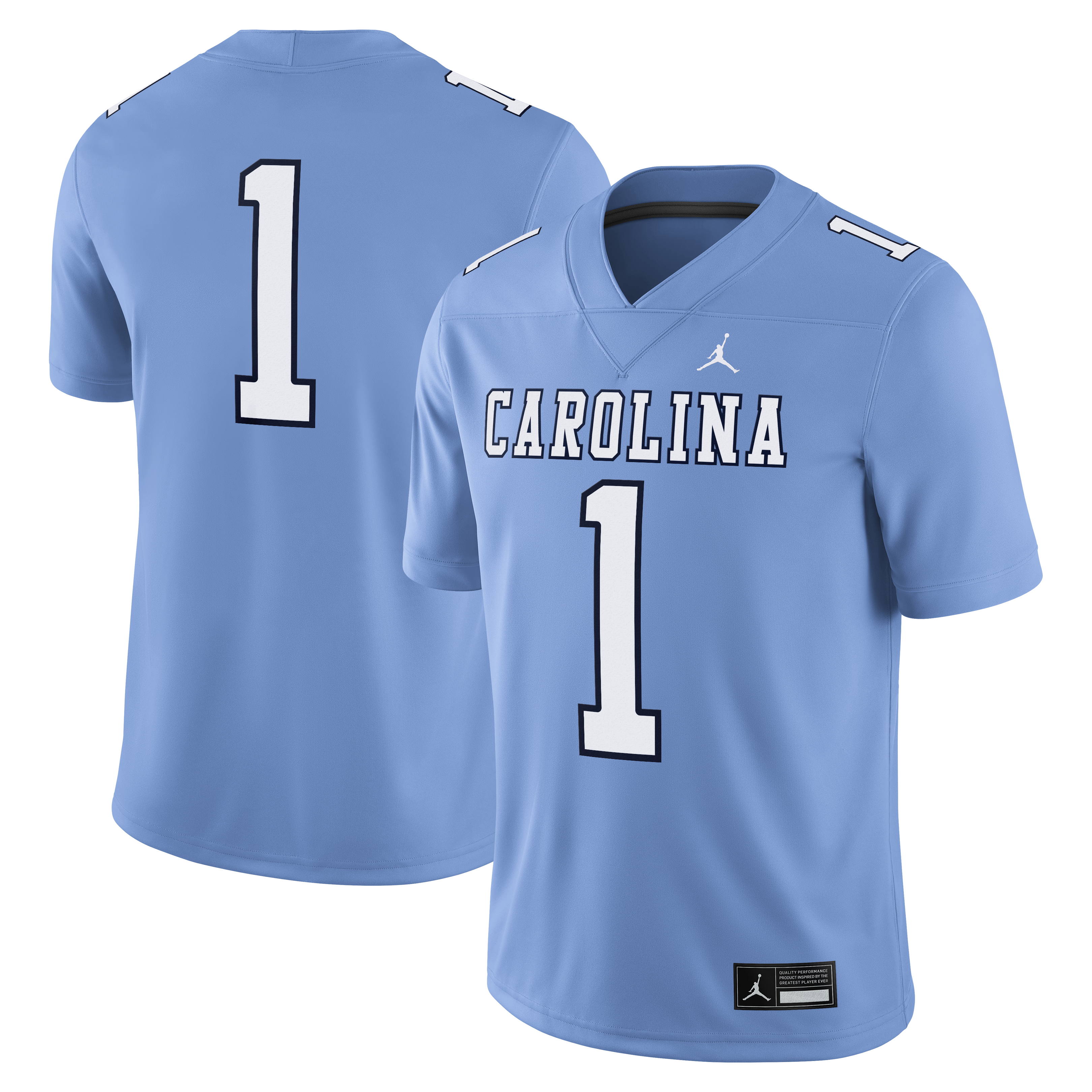 [DDG] North Carolina Tar Heels Alternate Game Football Jersey - Carolina Blue