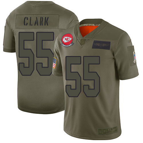 Authentic KC Chiefs NFL #55 Frank Clark Limited Team Color Jersey