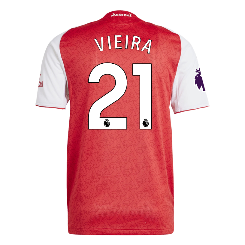 Arsenal Fabio Vieira 2025-2026 UCL Home Jersey – Authentic Shirt