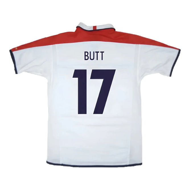 Professional Style England Home Pro Shirt 2003-2004 (Butt 17) (1)
