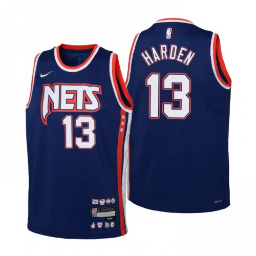 Brooklyn Brooklyn Nets #13 James Harden Youth Nike Navy 2021/22 Swingman Jersey ¨C City Edition Youth
