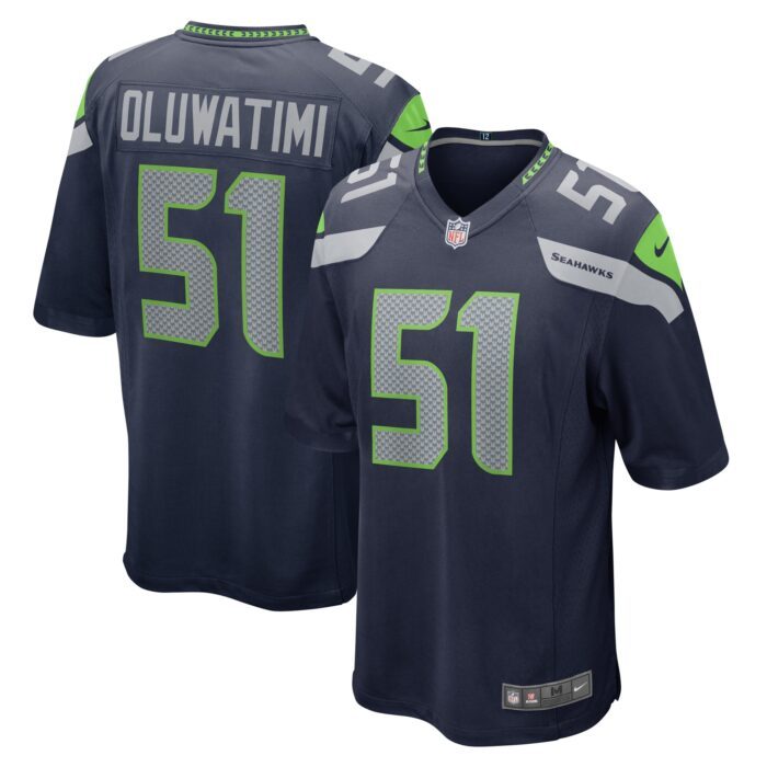 None Men's SEA Seahawks Championship Game-Ready Jersey Football Appa