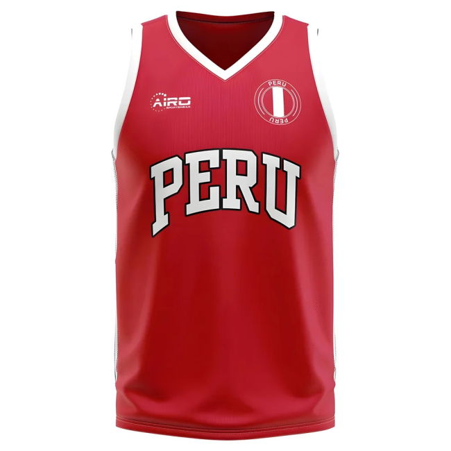 Official Peru Home Concept Basketball Shirt Soccer Championship