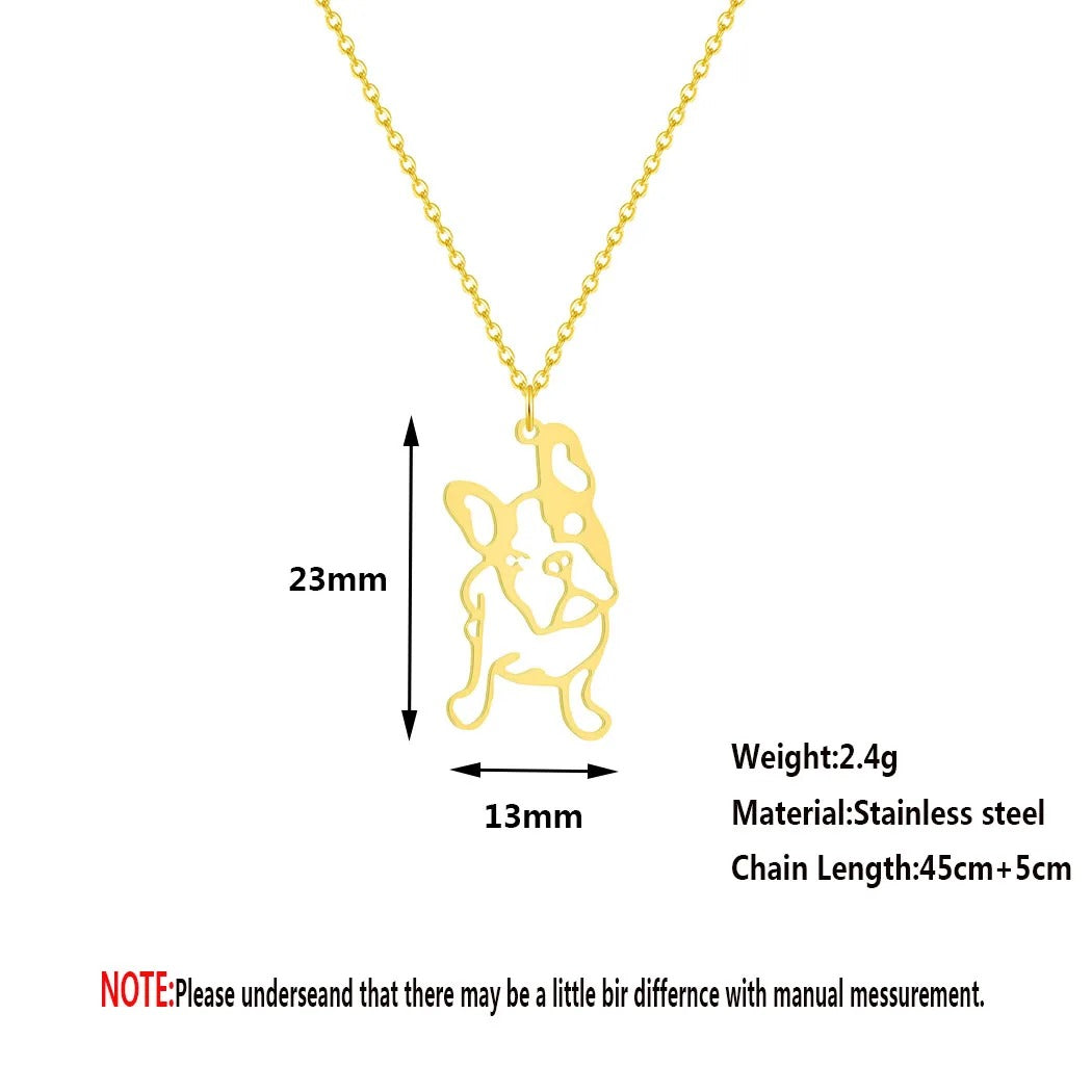 Pawlace French Bulldog Necklace Gift – Elegant Dog Lover Jewelry