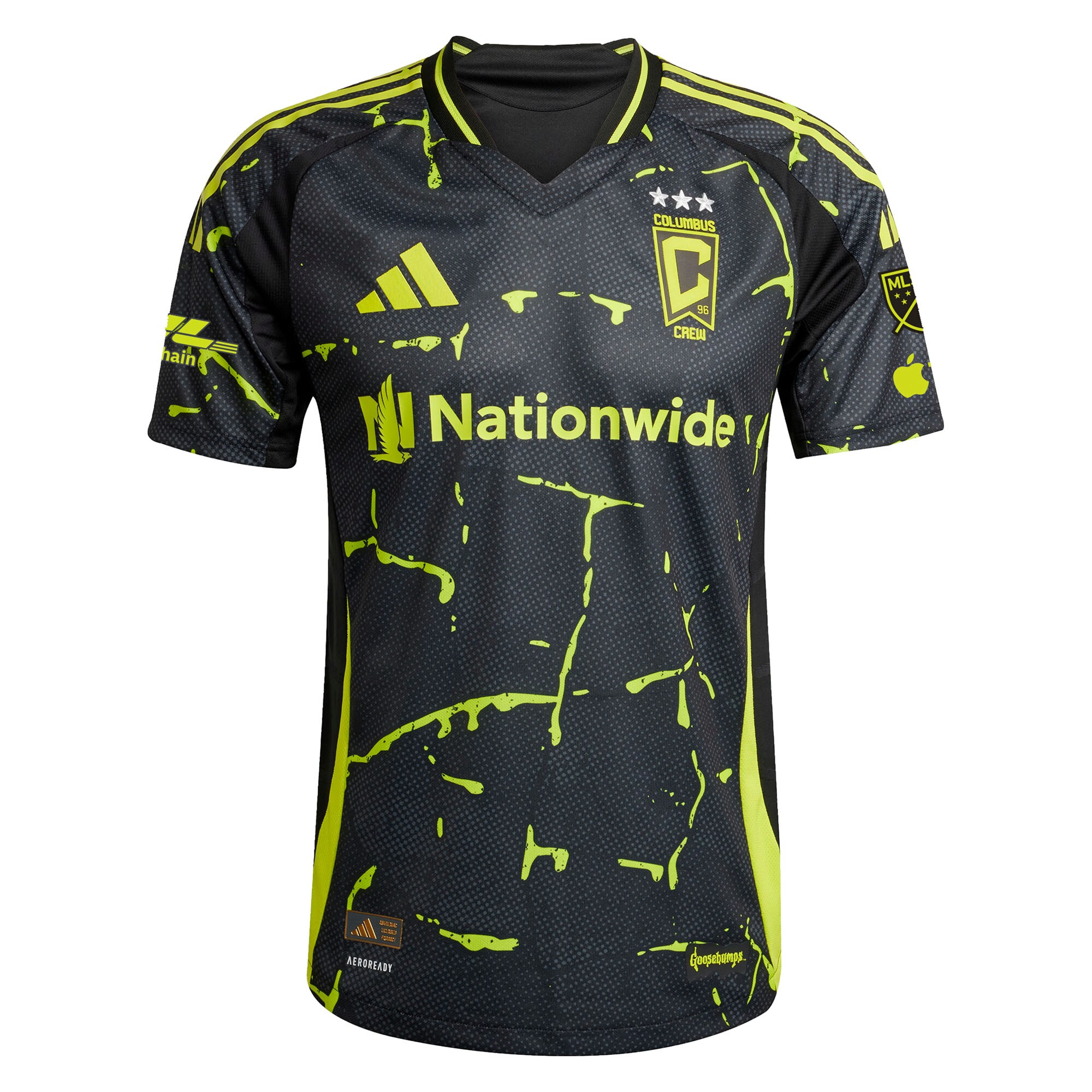 [SJH] Columbus Crew 2025 The Goosebumps Kit Authentic Jersey - Black
