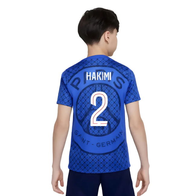 2025-2026 PSG Home Elegant Shirt - Kids (Royal) Stretch Fabric