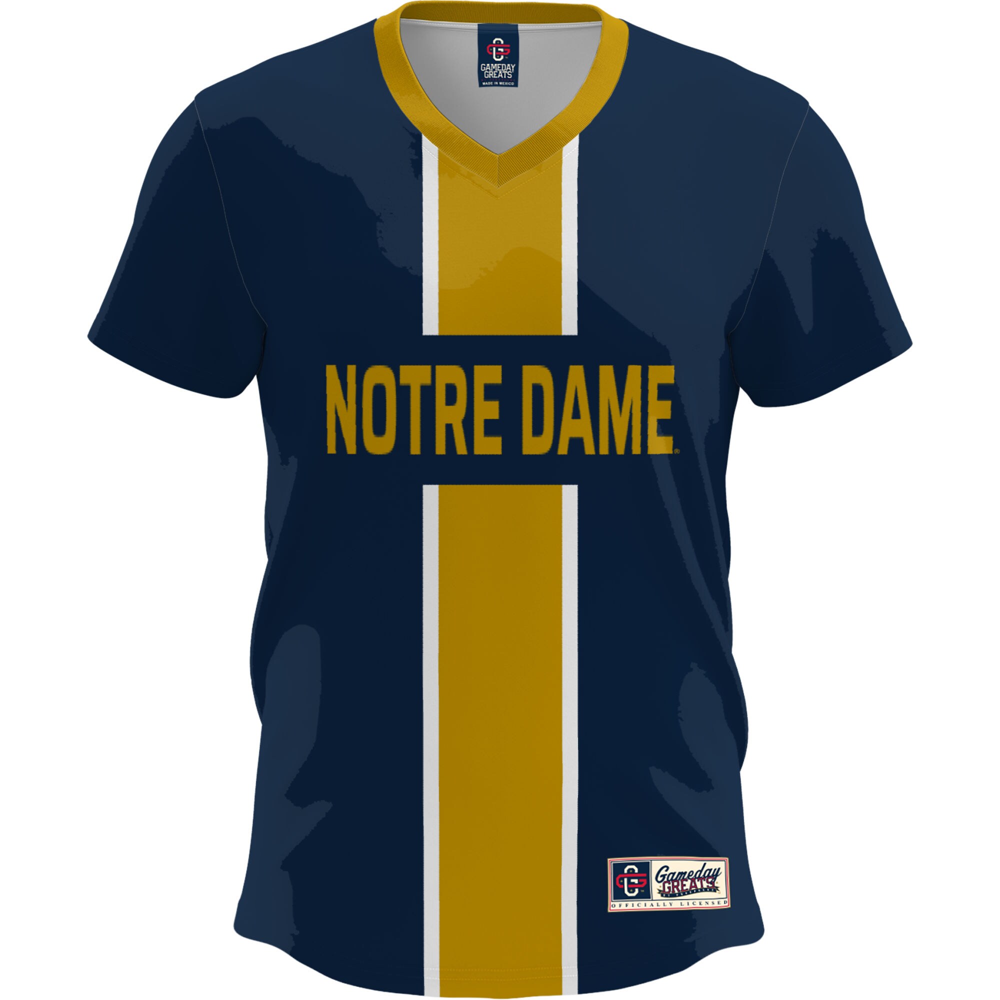 [NJP] Notre Dame Fighting Irish GameDay Greats Youth Lightweight Soccer Fashion Jersey - Navy