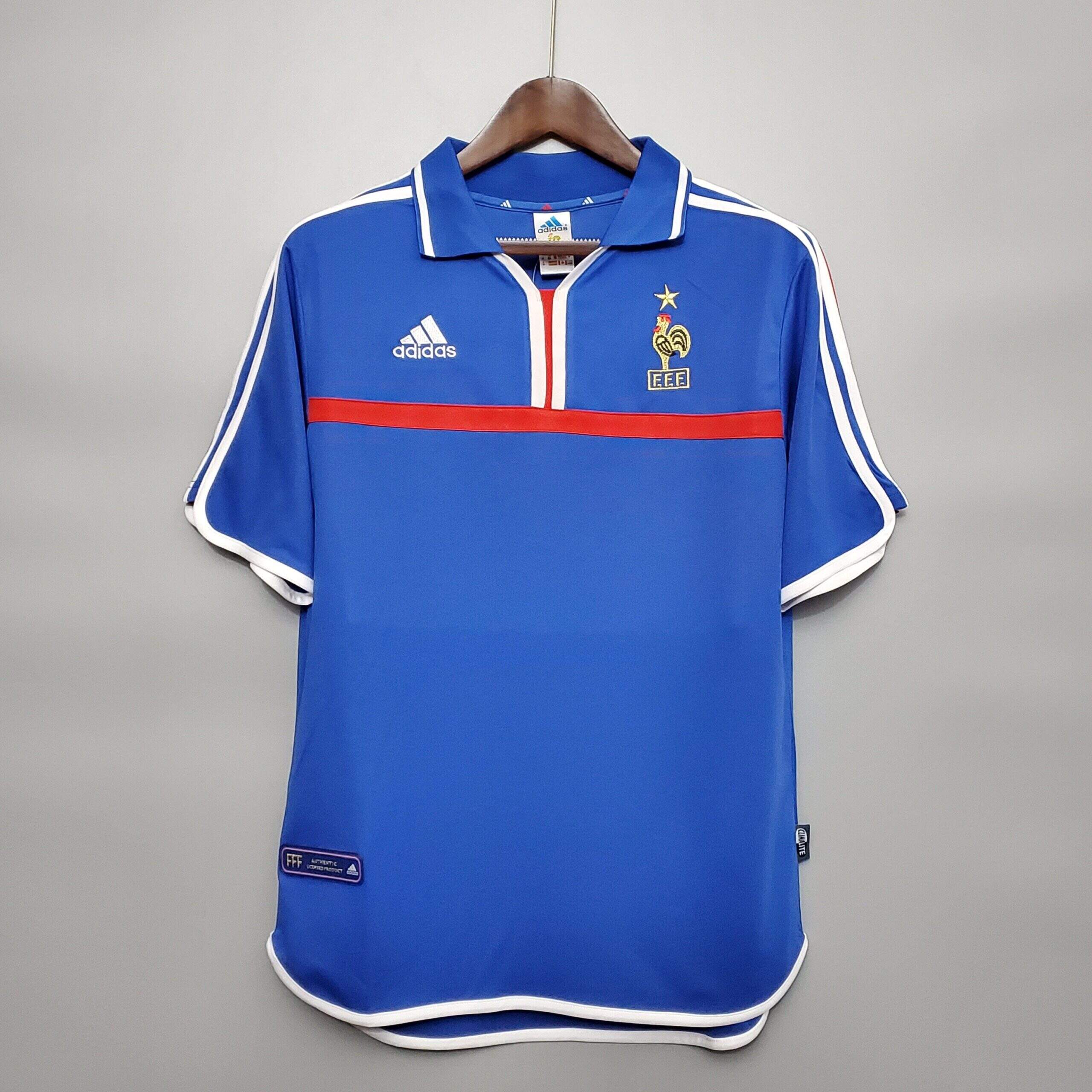 Cheap 2000 France home retro kit