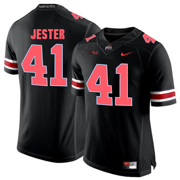 Men's Ohio St Buckeyes Black 2024 performance Hayden Jester #41