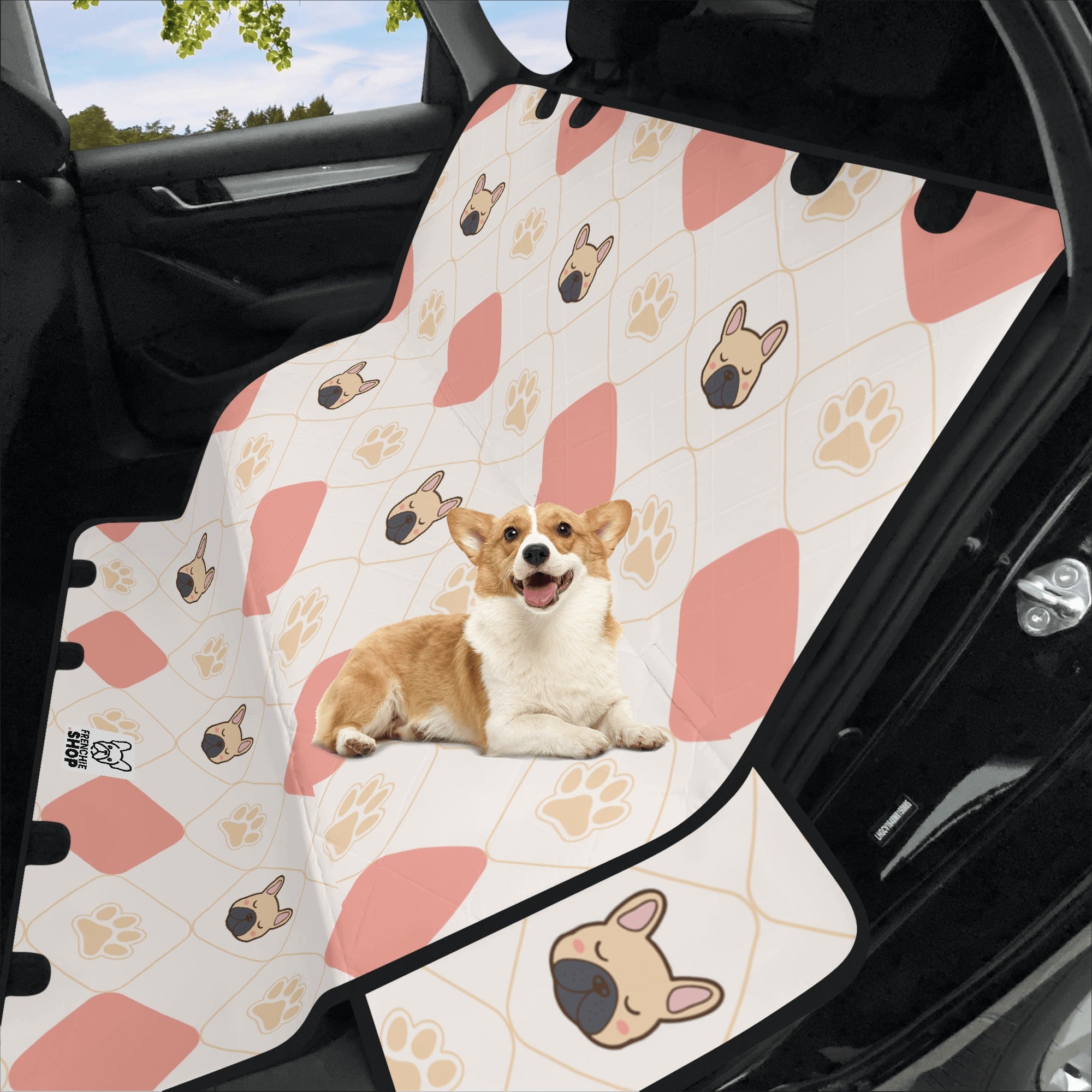 Safe Car Pet Seat Covers For French Bulldog Outdoor Use | Durable Build