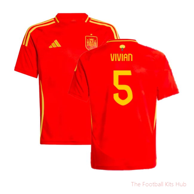 2024-2025 Spain Home Shirt (Kids) (Vivian 5)
