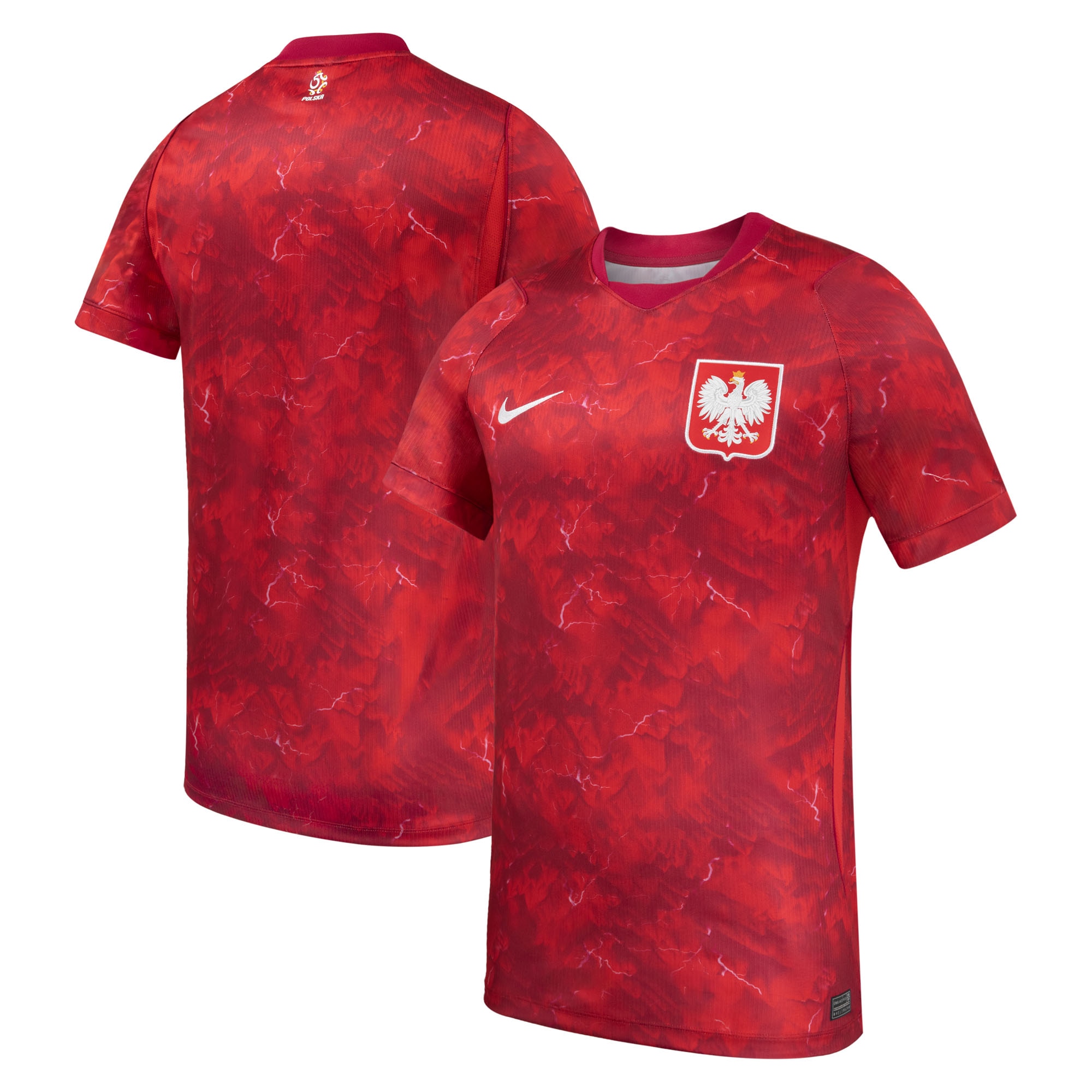 [ESK] Youth Poland National Team 2026 Away Stadium Replica Jersey - Red