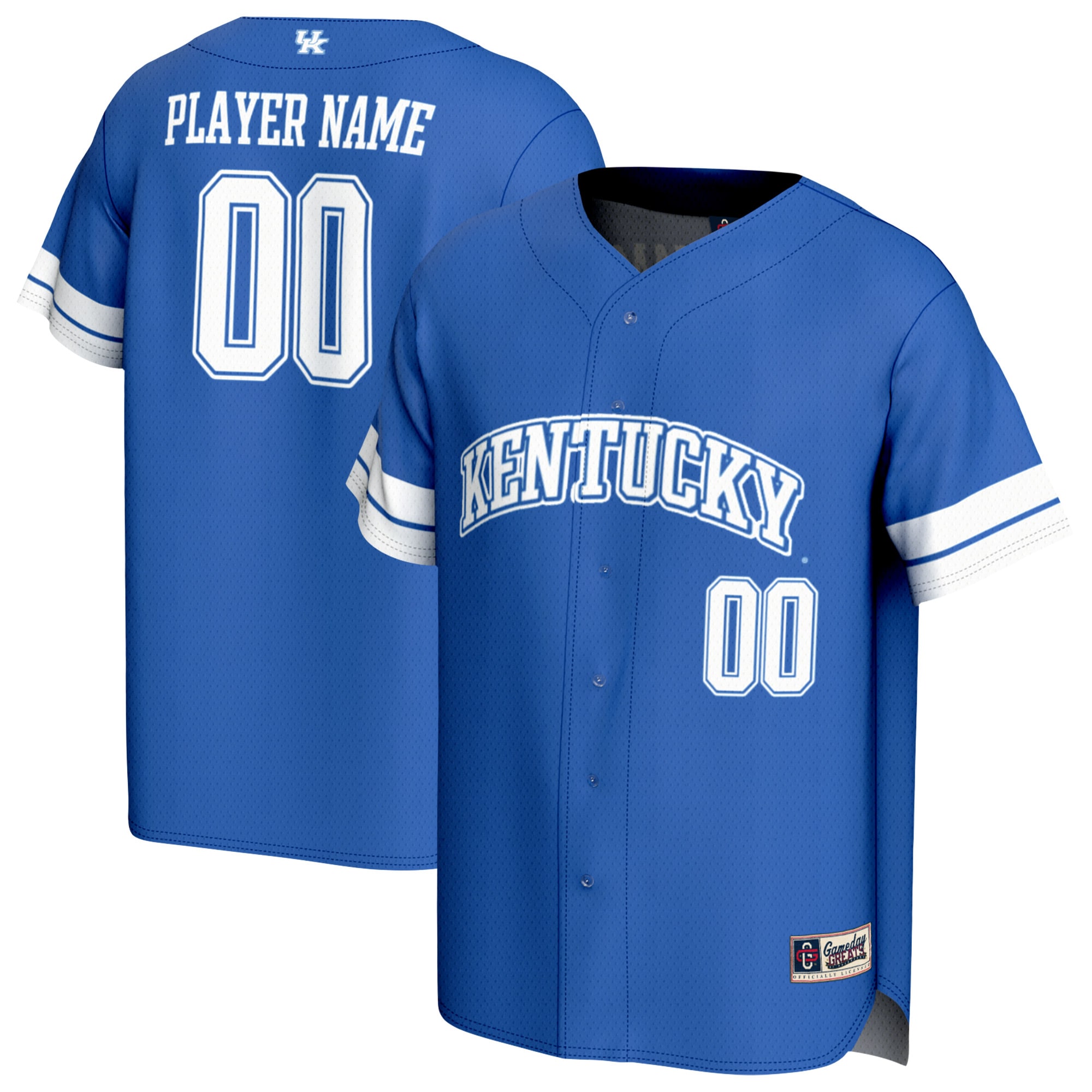 [NJP] Kentucky Wildcats GameDay Greats Unisex Lightweight Collegiate Baseball NIL Pick-A-Player Fashion Jersey - Royal
